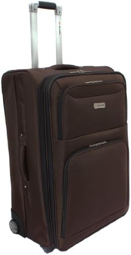 Dejuno Luxury 3-piece Expandable Upright Luggage Set - Coffee Brown