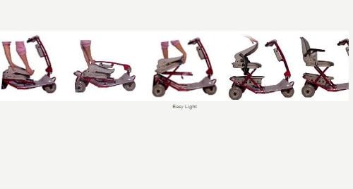TZORA Easy Light Deluxe Lightweight Electric Mobility Travel Scooter + Top Mobility Free Accessories