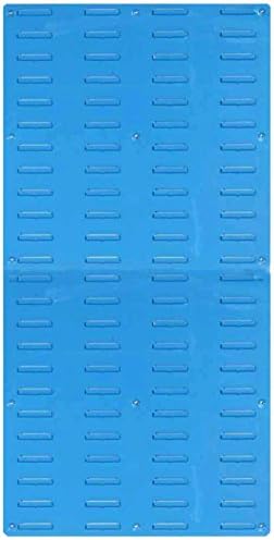 LocBin LP96-1 18 Gauge Louvered Panel for Plastic Hanging Bins, Blue