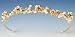 Gold Pearl & Crystal Wedding Headband Bridal Tiara 205G