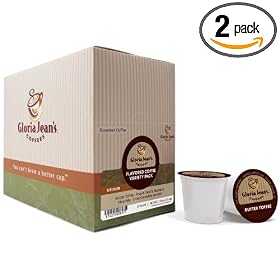 Gloria Jean's Coffees, K-Cup, Flavored Coffee Variety for Keurig Brewers, 22-Count Boxes (Pack of 2)