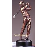 Bronze Golf Trophy After Swing Collectible Gift by
