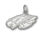 NFL Philadelphia Eagles Sterling Silver 5/16 Eagles Head Pendant