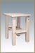 Nightstand with shelf – Unfinished