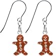 Stainless Steel Gingerbread Man Earrings