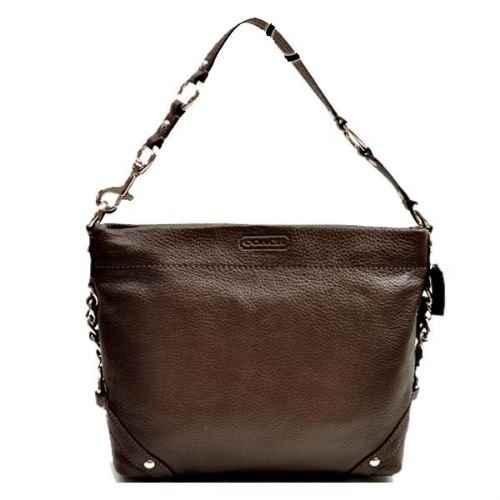 brown leather hobo bag. Authentic Coach Brown Leather