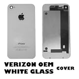 Replacement OEM glass back cover for verizon CDMA iphone 4 glass back cover (white) + Custom Iphone 4 verizon tool kit