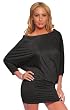 Off Shoulder Long Kimono Sleeve Clubwear Party Tunic Mini Dress