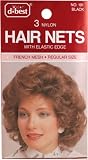 D*Best Hair Nets with Elastic Edge No. 101 Black
