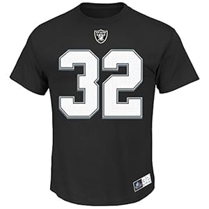 Marcus Allen #32 Oakland Raiders NFL Men's Hall of Fame Eligible Receiver II T-shirt (Small)