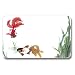 Colorful Fantails - Adhesive Name Badges (set of 25)