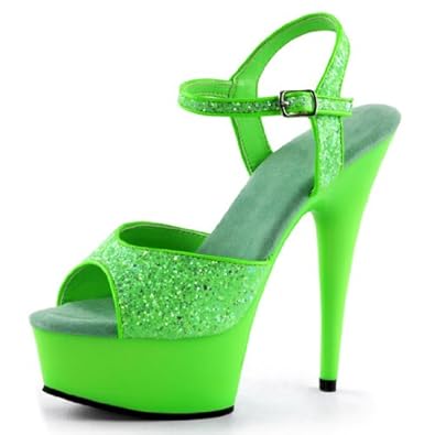 ... Lime Green Heels with Sparkling Glitter and 6 Inch Stilettos: Shoes ... Lime Green Heels with Sparkling Glitter and 6 Inch Stilettos: Shoes