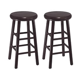 Click here to buy Winsome Wood 24-Inch Swivel Bar Stools, Dark Espresso Finish, Set of 2 by Winsome Wood.