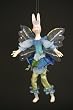 Easter Bunny Magical Bunny Fairy Blue 8" Ornament Doll