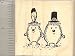 Thanksgiving Hedgehog Pair Rubber Stamp - Wood Mounted