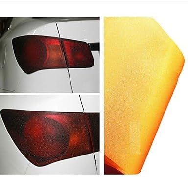 KLM 30cm*100cm Auto Car Sticker Rear Light Membrane Taillight Frosted Light Film With Flash Point , Blue