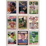 40 Different Cleveland Indians Baseball Cards from 1980-1989 - Shipped in Protective Display Album!