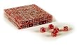 16mm Clear Translucent Red Dice - Set of 200 16mm Clear Translucent Red Dice - Set of 200