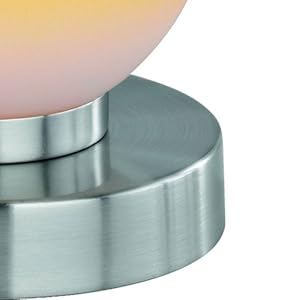 Reality Kugellampe Lampe Tischleuchte Touch Me Dimmer ~ Nickel matt review