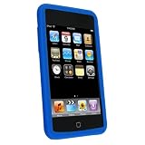 Patterned Silicone Skin Case for iPod Gen2 Touch, Dark Blue
