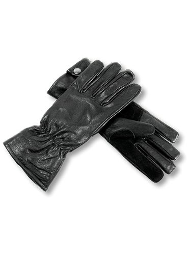 Interstate Leather Men's Perforated Driving Gloves (Black, Medium)