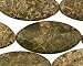 African Green Jasper Beads Horse Eye 40x20mm