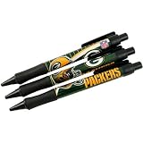 Green Bay Packers Team Logo Soft-Grip Ballpoint Pen (Set of 3)