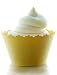 Glitter Sun Yellow Shimmer Cupcake Wrappers - Set of 12 - Cup Cakes Shine w/ Picks, Stands & Liners