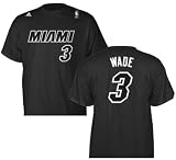 Dwayne Wade Miami Heat 3rd Jersey Black Name and Number T-shirt