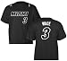 Dwayne Wade Miami Heat 3rd Jersey Black Name and Number T-shirt