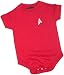 Star Trek Engineering & Security Red Uniform Infant Onesie Snapsuit