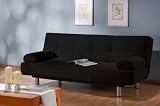 Aruba Sofabed Convertible (Black) (37"H x 77.6"W x 37.8"D)