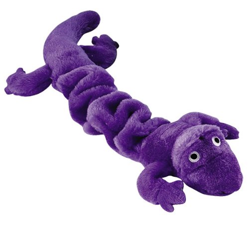 Zanies Bungee Gecko Pet Dog Puppy Toy 16 Purple