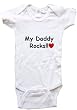 MY DADDY ROCKS - BigBoyMusic Baby Designs - White, Blue or Pink Onesie / Baby T-shirt