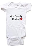 MY DADDY ROCKS - BigBoyMusic Baby Designs - White, Blue or Pink Onesie / Baby T-shirt