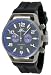 Adee Kaye #AK7232-MT Men's Grey Finish Silicone Rubber Strap Chronograph Watch