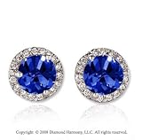 14k White Gold 4 Carat Blue Sapphire Diamond Stud Earrings Reviews 41PjMFcc4 L. SL160 14k White Gold 4 Carat Blue Sapphire Diamond Stud Earrings Reviews