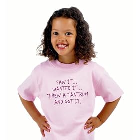 Saw it,wanted it, threw a tantrum ,got it' pale pink 2-3 years short sleeve tee t-shirt