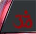 Om Symbol Vinyl Decal Sticker - Dark Red