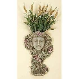 Sun Rose Face Wall Mount Indoor Outdoor Plant Holder Hanger