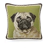 Williams-Sonoma Home Canine Portrait Portrait Pillow, 14 X 14, Pug