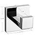 Leyden Chrome Towel Hooks, 2 Packs Robe Hooks Polish Finish for Coat Clothes Bathroom Wall