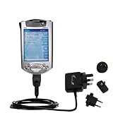 International Wall / AC Charger for the Compaq iPAQ 3850 - Gomadic Brand w/ TipExchange Technology