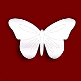 Shatterproof Engraved BUTTERFLY Acrylic Mirror 5cm FREE DELIVERY TO UK & NI