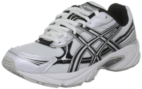 Asics Gel-Galaxy 5 GS Laufschuh Kinder Farbe: weiß/schwarz/silber, Größe: 39