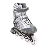 Rollerblade Bladerunner Pro 80 Womens In-Line Skate, Sil/Violet, Womens US 8
