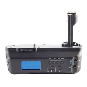 LCD Timer Vertical Battery Grip for Canon 50D, 40D, 30D, 20D with Remote Control by Satechi