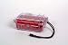 1050 MIcro Case (Red, Clear lid)