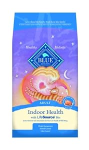 Blue Buffalo Indoor Cat Dry Food, Chicken and Brown Rice Recipe, 15-Pound Bag Blue Buffalo Indoor Cat Dry Food, Chicken and Brown Rice Recipe, 15-Pound Bag