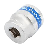 uxcell　30mm6-ポイントソケット　車両修理　車両ツール　クロームメッキ金属　シルバートーン